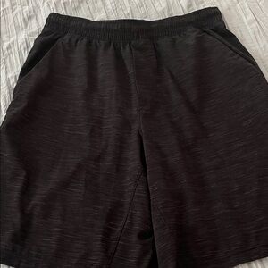 Lululemon Mens black T. H. E. LINER-LESS SHORTS SIZE S